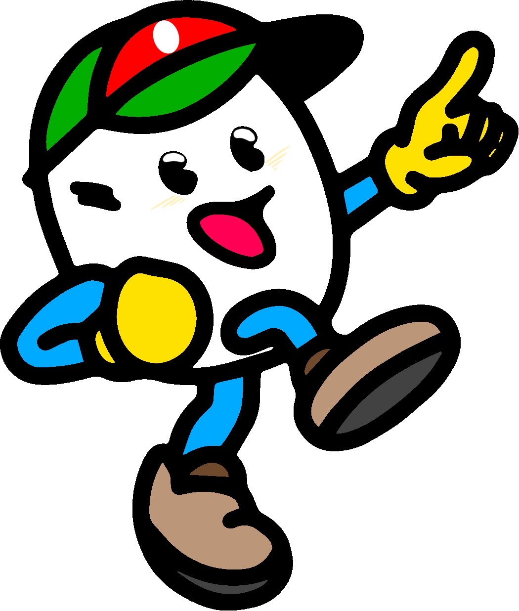 志優くんが塗ってくれた小河原たまごキャラクター